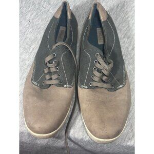 Vibram Casual Shoes Men's Size 9.5 Leather Lace Up Low Top Tan